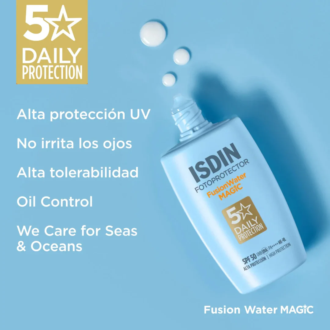 Fotoprotector Fusion Water Magic SPF 50 - 50ml | Isdin - Image 3