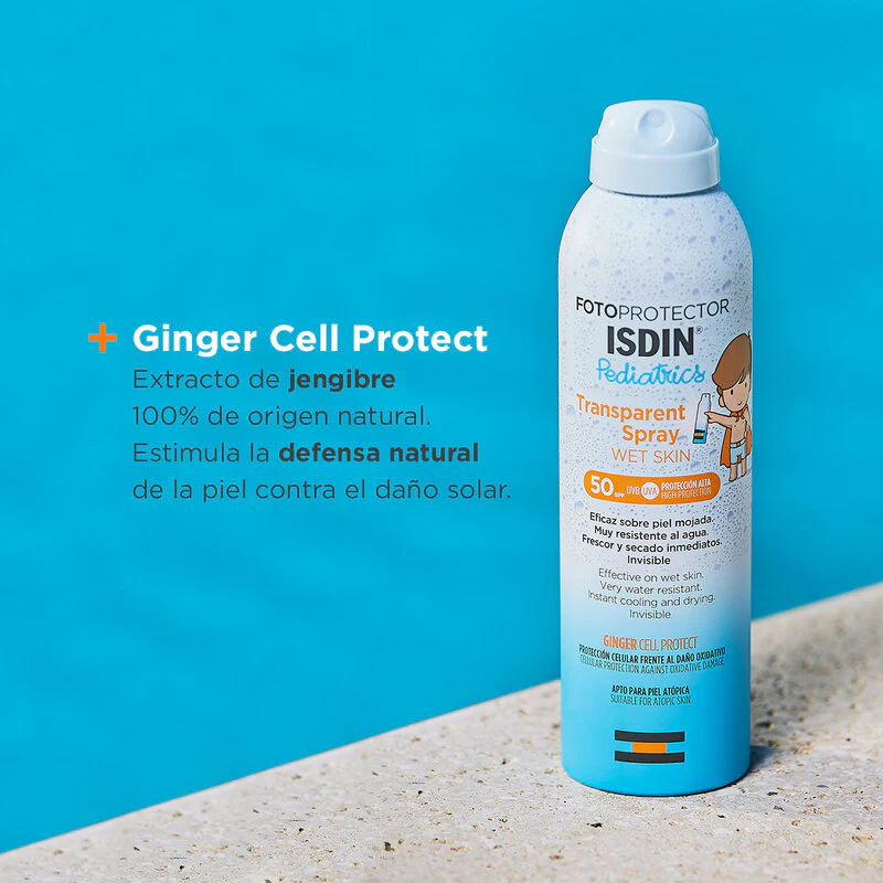 Fotoprotector Transparent Spray Wet Skin Pediatrics SPF 50+ | Isdin - Image 3