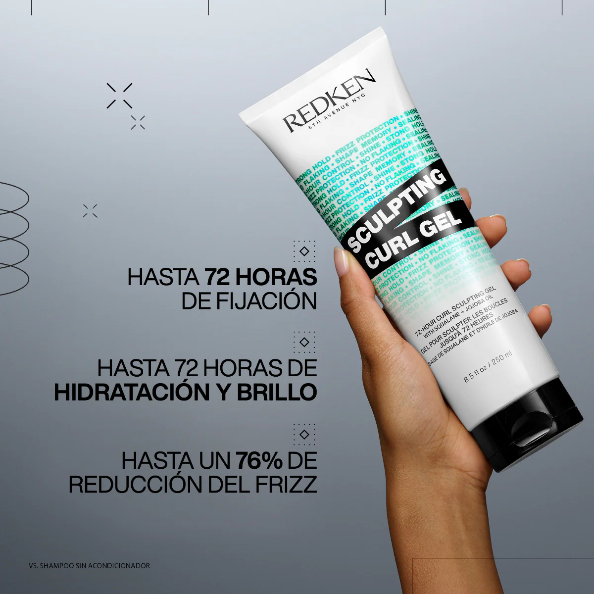 Sculpting Curl Gel Para Cabello Rizado Acidic Bonding Curls 250Ml Redken - Image 3