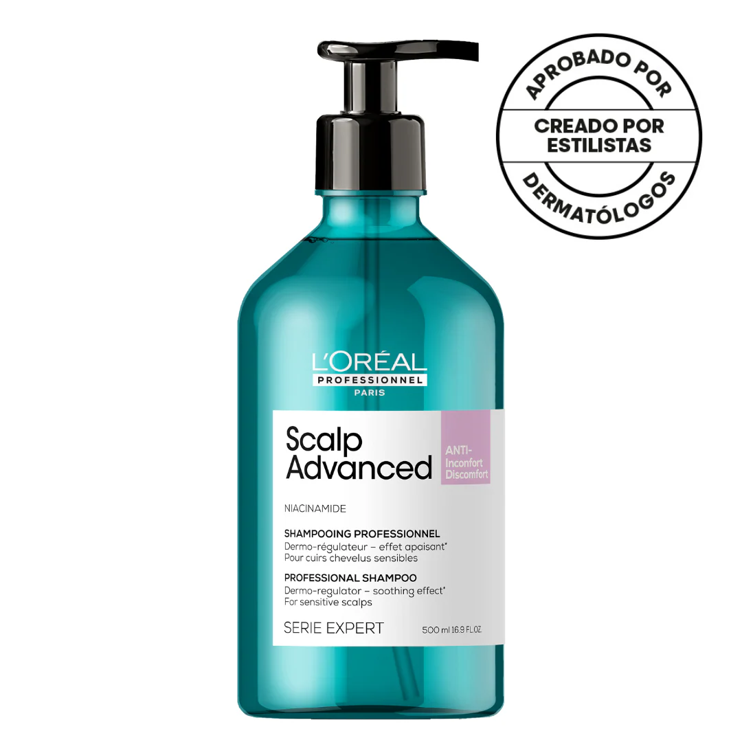 Shampoo En Gel Para Cuero Cabelludo Sensible Scalp Advanced Anti-Discomfort 500 Ml Loreal Professionnel - Image 4