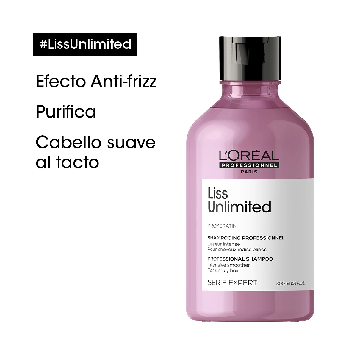 Shampoo Para Cabello Con Frizz Liss Unlimited 300Ml Loreal Professionnel - Image 2