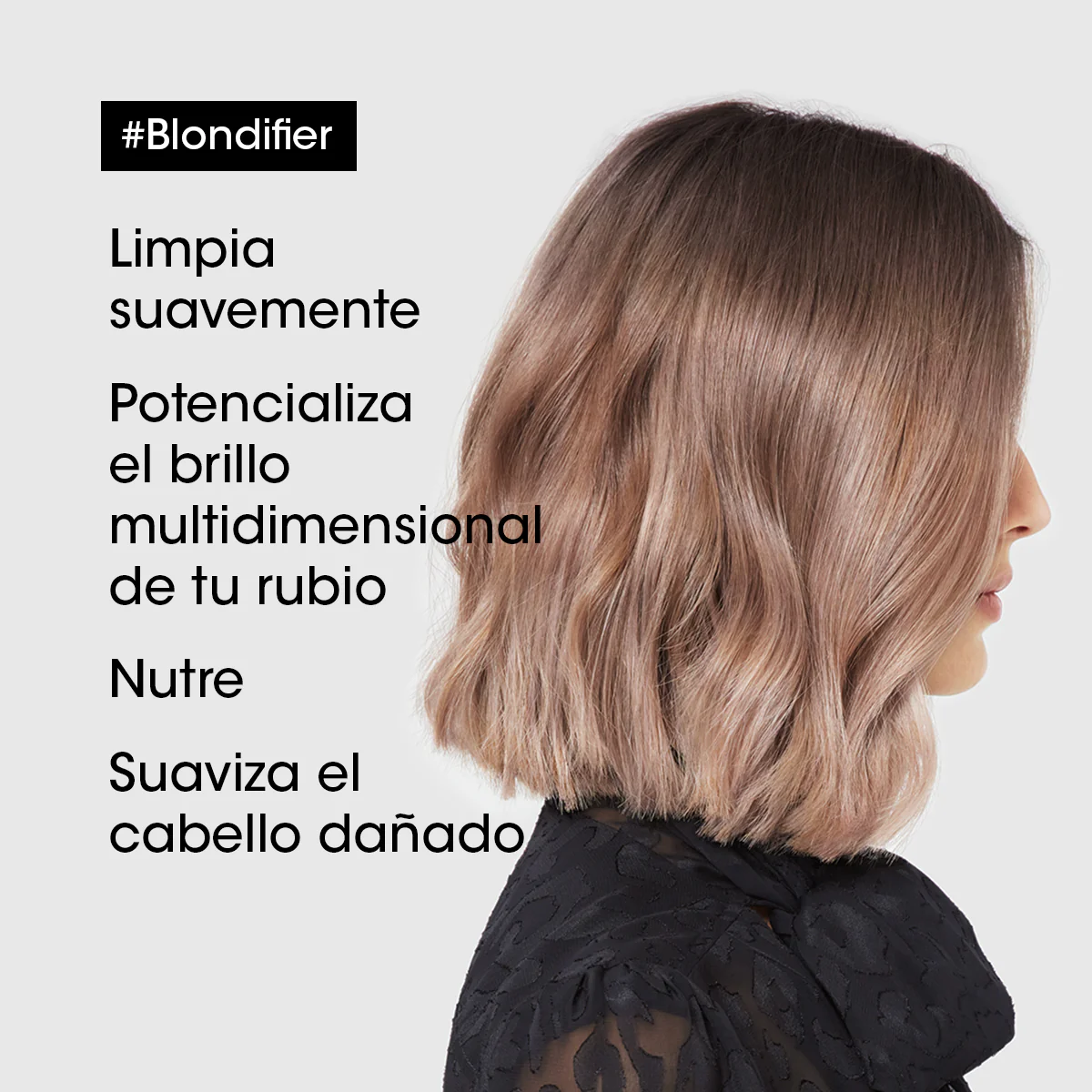 Shampoo Protector De Cabellos Rubios Blondifier 300Ml Loreal Professionnel - Image 4