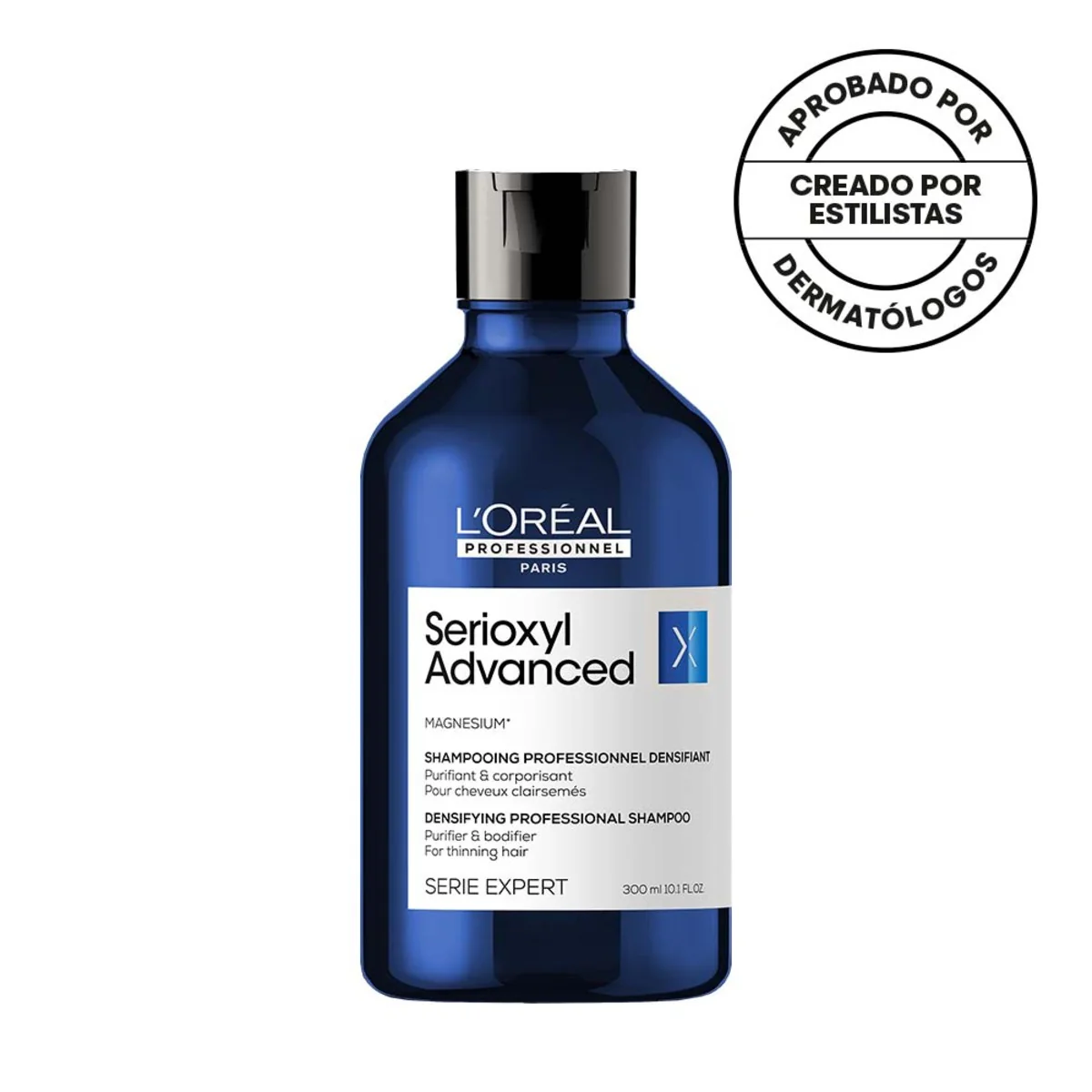 Shampoo Que Purifica Suavemente Y Ayuda A Dar La Sensación De Densidad Renovada Serioxyl Density 300 Ml Loreal Professionnel