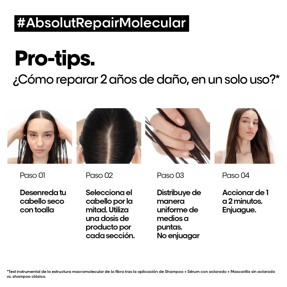 Termoprotector Absolut Repair Molecular Reparación Molecular Loreal Professionnel 100 Ml - Image 3
