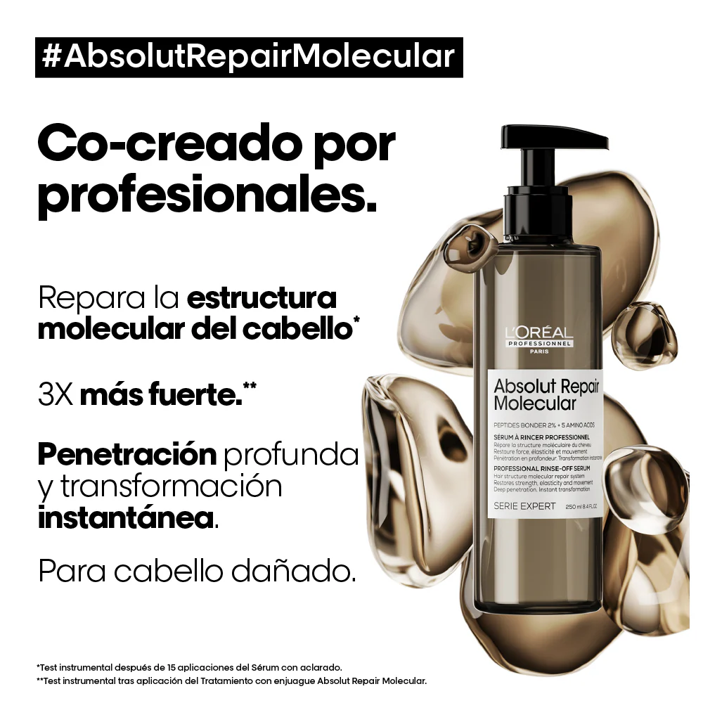 Tratamiento Molecular Absolut Repair Molecular Para Cabello Muy Dañado Loreal Professionnel 250 Ml - Image 3