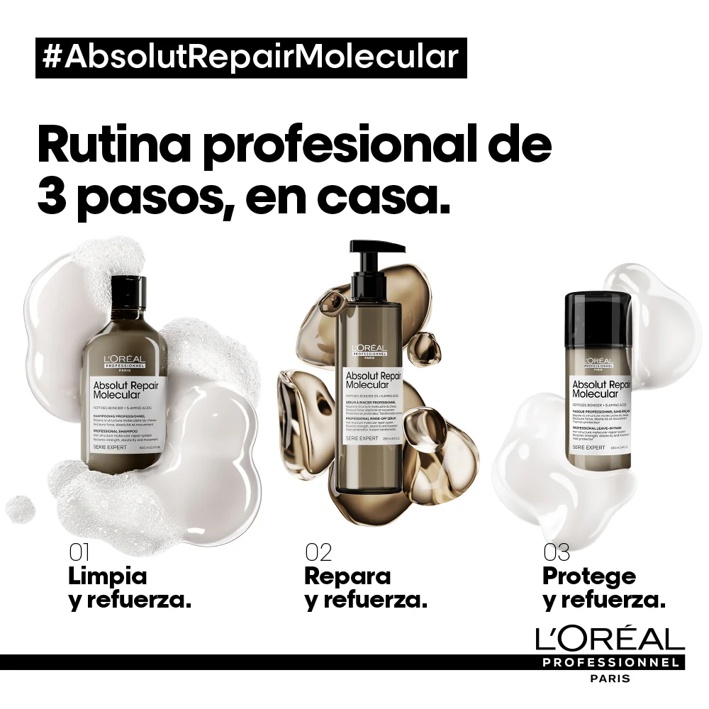 Tratamiento Molecular Absolut Repair Molecular Para Cabello Muy Dañado Loreal Professionnel 250 Ml - Image 4