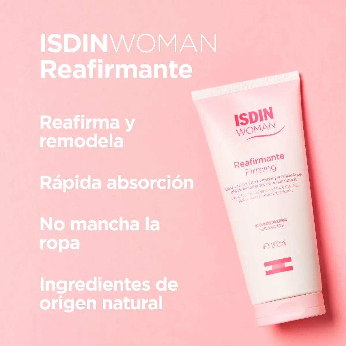 Woman Reafirmante Crema Corporal - 200ml | ISDIN - Image 2